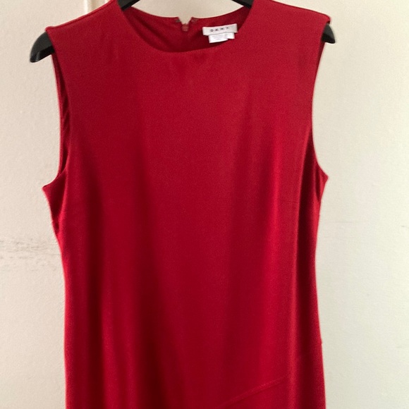 DKNY Large Red High and low midi dress - Picture 2 of 10